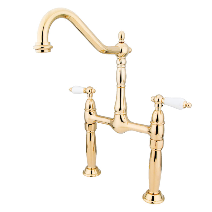 Kingston Brass KS1072PL Vessel Sink Faucet, Polished Brass