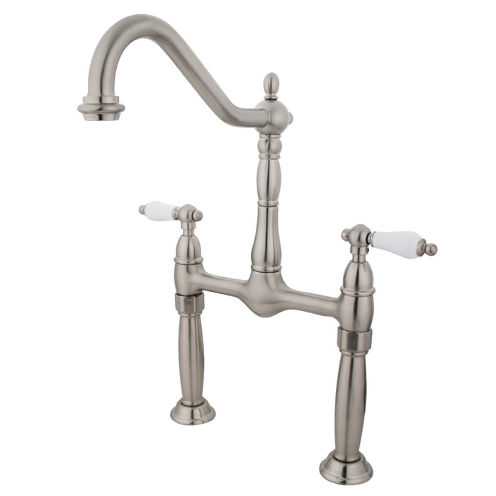 Kingston Brass KS1078PL Vessel Sink Faucet, Brushed Nickel