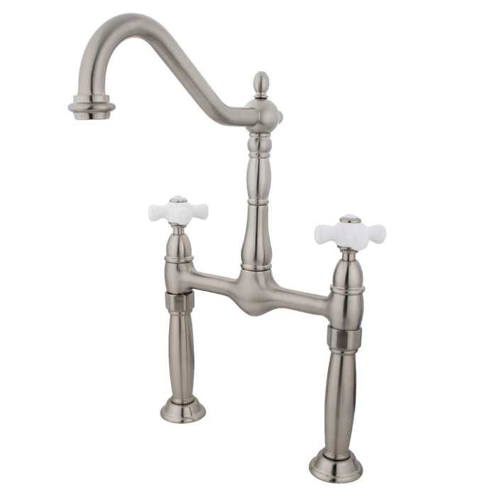 Kingston Brass KS1078PX Vessel Sink Faucet, Brushed Nickel