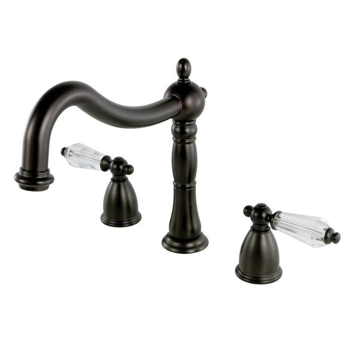 Kingston Brass KS1345WLL Wilshire Two-Handle Roman Tub Faucet, Oil Rubbed Bronze