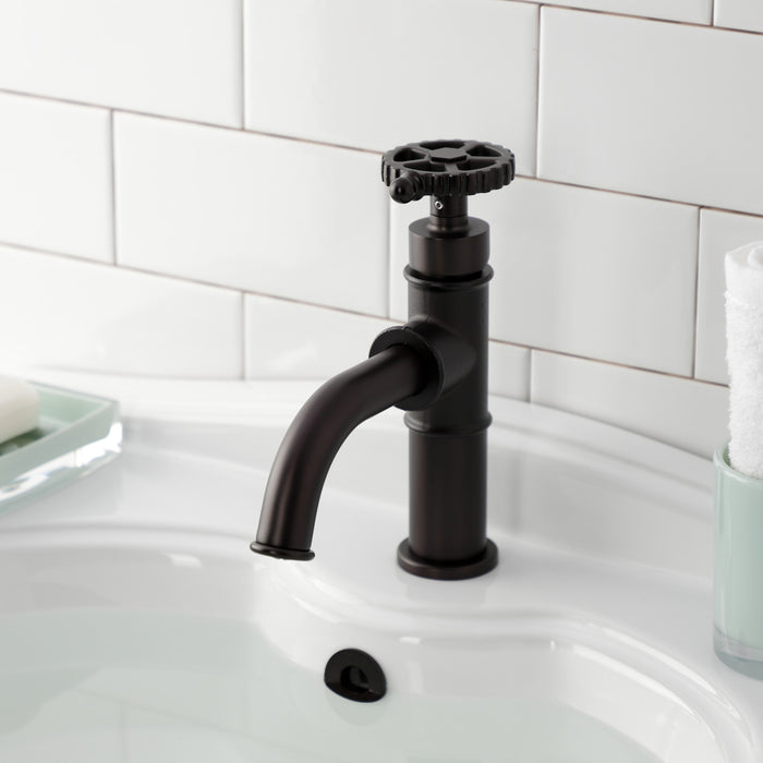 Kingston Brass KS2825CG Fuller Single-Handle Bathroom Faucet with Push Pop-Up, Oil Rubbed Bronze