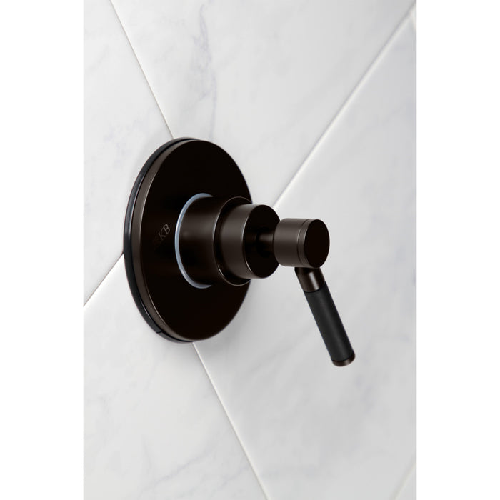 Kingston Brass KS3035DKL Kaiser Single-Handle Three-Way Diverter Valve with Trim Kit, Oil Rubbed Bronze