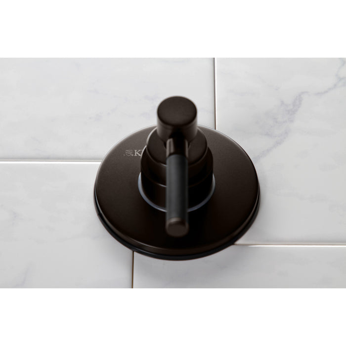 Kingston Brass KS3035DKL Kaiser Single-Handle Three-Way Diverter Valve with Trim Kit, Oil Rubbed Bronze