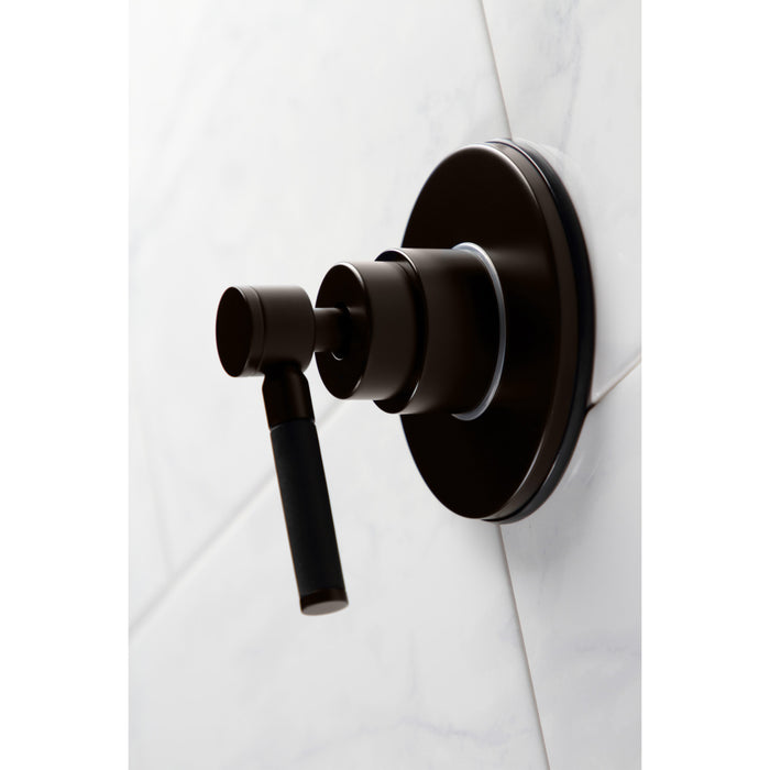 Kingston Brass KS3035DKL Kaiser Single-Handle Three-Way Diverter Valve with Trim Kit, Oil Rubbed Bronze