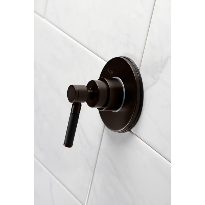 Kingston Brass KS3035DKL Kaiser Single-Handle Three-Way Diverter Valve with Trim Kit, Oil Rubbed Bronze