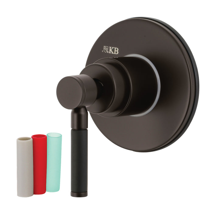 Kingston Brass KS3035DKL Kaiser Single-Handle Three-Way Diverter Valve with Trim Kit, Oil Rubbed Bronze