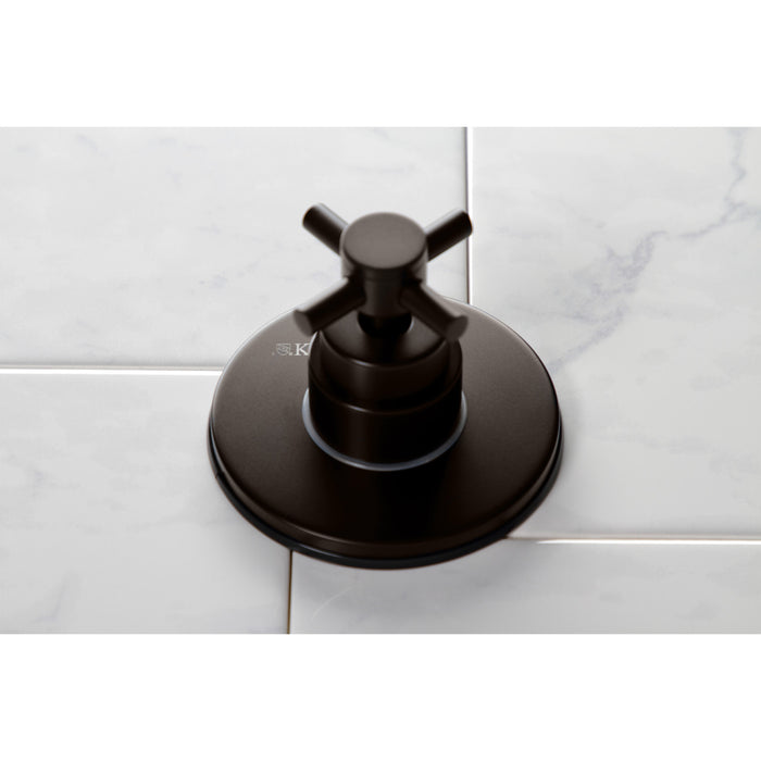 Kingston Brass KS3035DX Concord 3-Way Diverter Valve with Trim Kit, Oil Rubbed Bronze