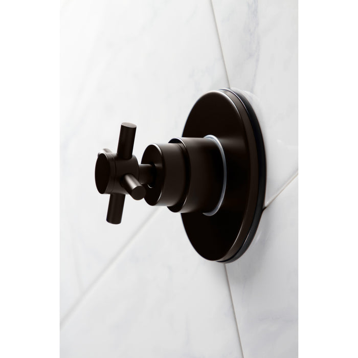 Kingston Brass KS3035DX Concord 3-Way Diverter Valve with Trim Kit, Oil Rubbed Bronze