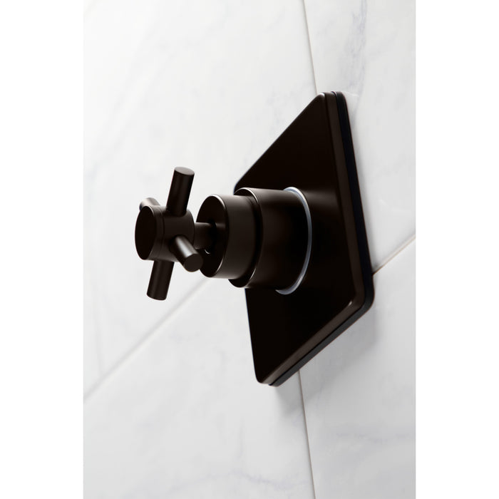 Kingston Brass KS3045DX Concord 3-Way Diverter Valve with Trim Kit, Oil Rubbed Bronze