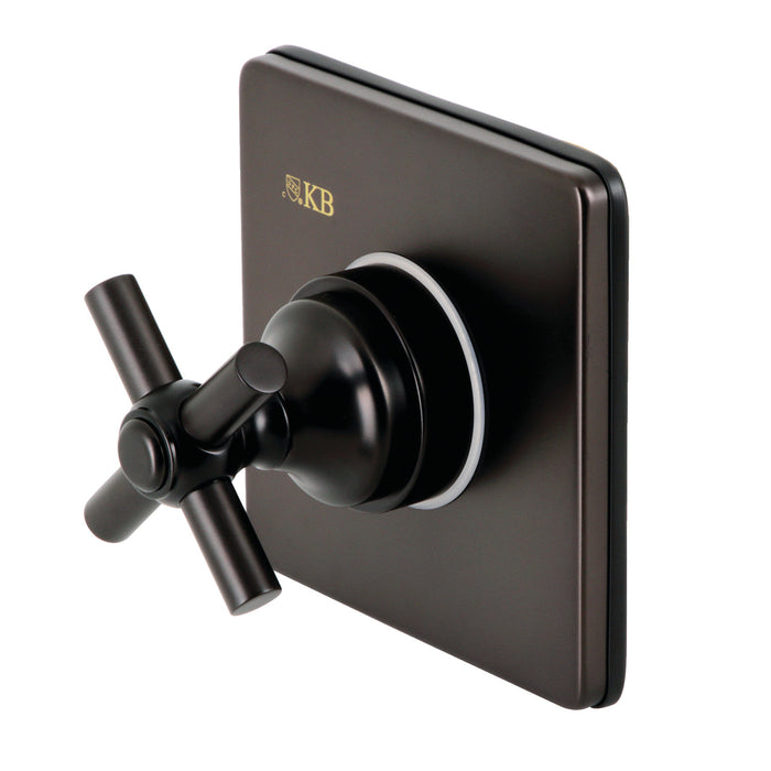 Kingston Brass KS3045EX Elinvar 3-Way Diverter Valve with Trim Kit, Oil Rubbed Bronze