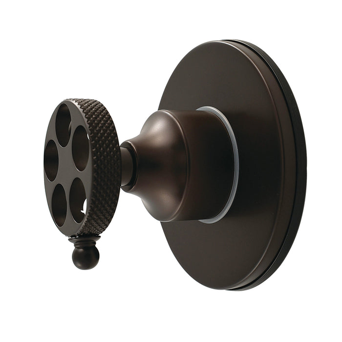 Kingston Brass KS4035RKX Webb Single-Handle Six-Way Diverter Valve with Knurled Handle and Round Trim Kit, Oil Rubbed Bronze