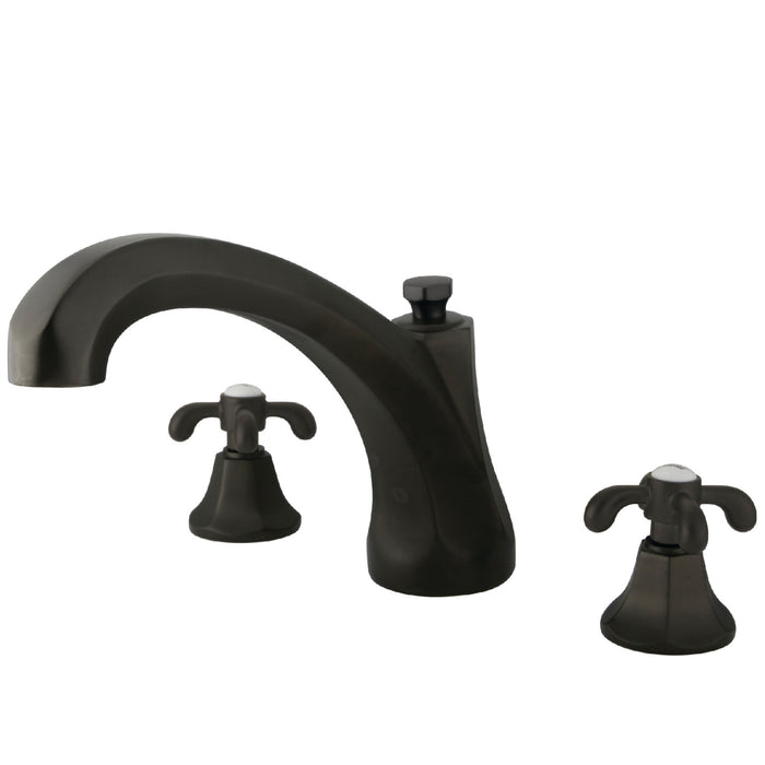 Kingston Brass KS4325TX Vintage Two-Handle Roman Tub Faucet, Oil Rubbed Bronze