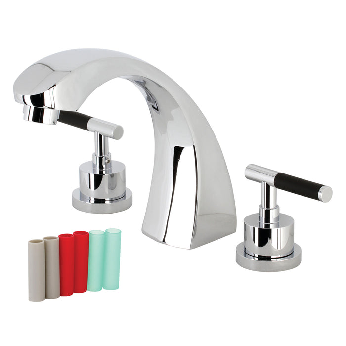 Kingston Brass KS4361CKL Kaiser Two-Handle Roman Tub Faucet, Polished Chrome