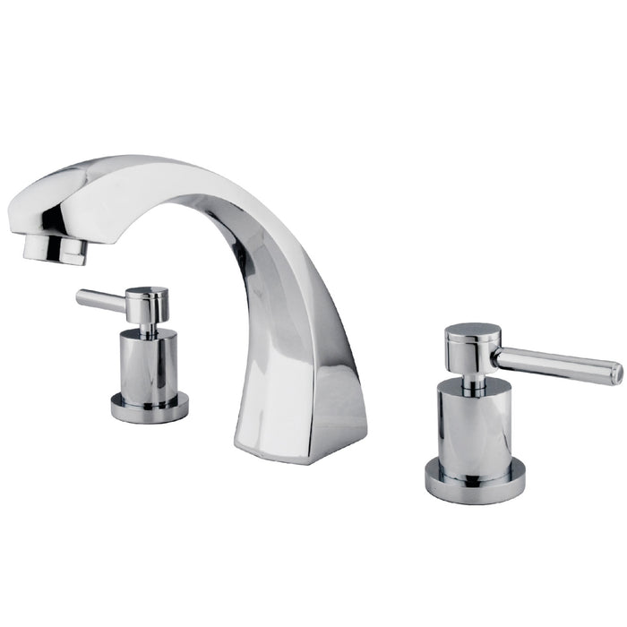 Kingston Brass KS4361DL Concord Two-Handle Roman Tub Faucet, Polished Chrome