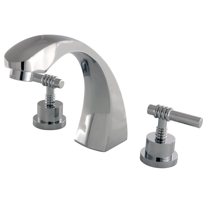 Kingston Brass KS4361ML Two-Handle Roman Tub Faucet, Polished Chrome