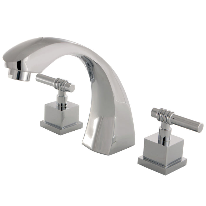 Kingston Brass KS4361QL Fortress Two-Handle Roman Tub Faucet, Polished Chrome