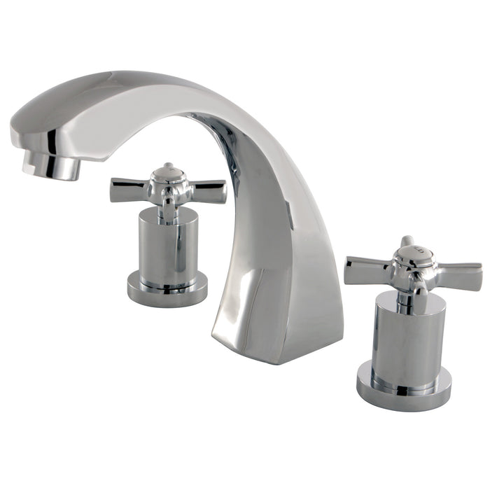 Kingston Brass KS4361ZX Millennium Two-Handle Roman Tub Faucet, Polished Chrome