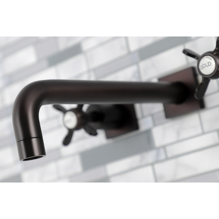 Kingston Brass KS6025BEX Essex Two-Handle Wall Mount Roman Tub Faucet, Oil Rubbed Bronze