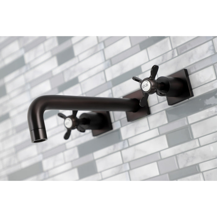 Kingston Brass KS6025BEX Essex Two-Handle Wall Mount Roman Tub Faucet, Oil Rubbed Bronze