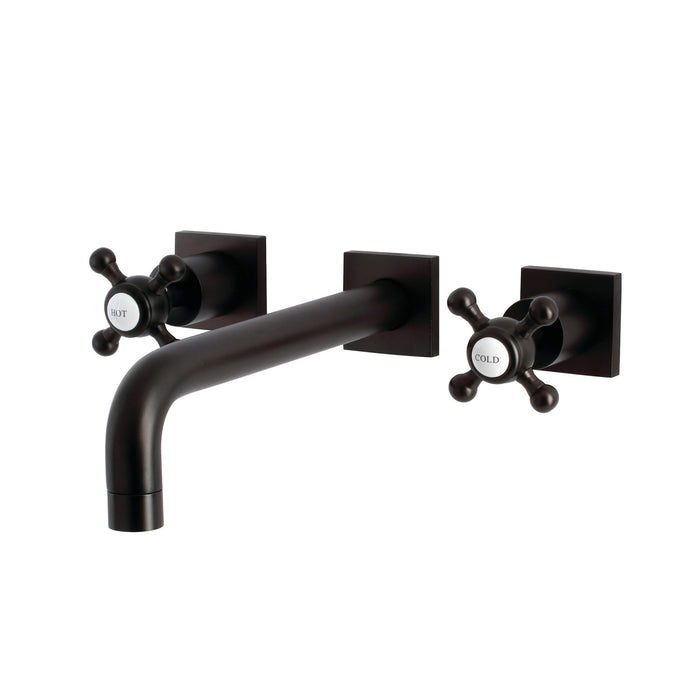 Kingston Brass KS6025BX Metropolitan Two-Handle Wall Mount Roman Tub Faucet, Oil Rubbed Bronze