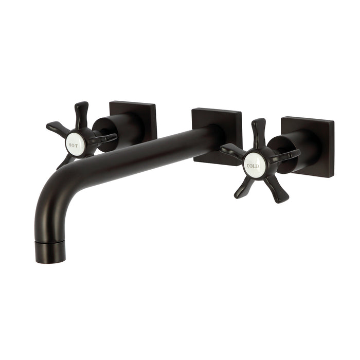 Kingston Brass KS6025NX Hamilton Two-Handle Wall Mount Roman Tub Faucet, Oil Rubbed Bronze