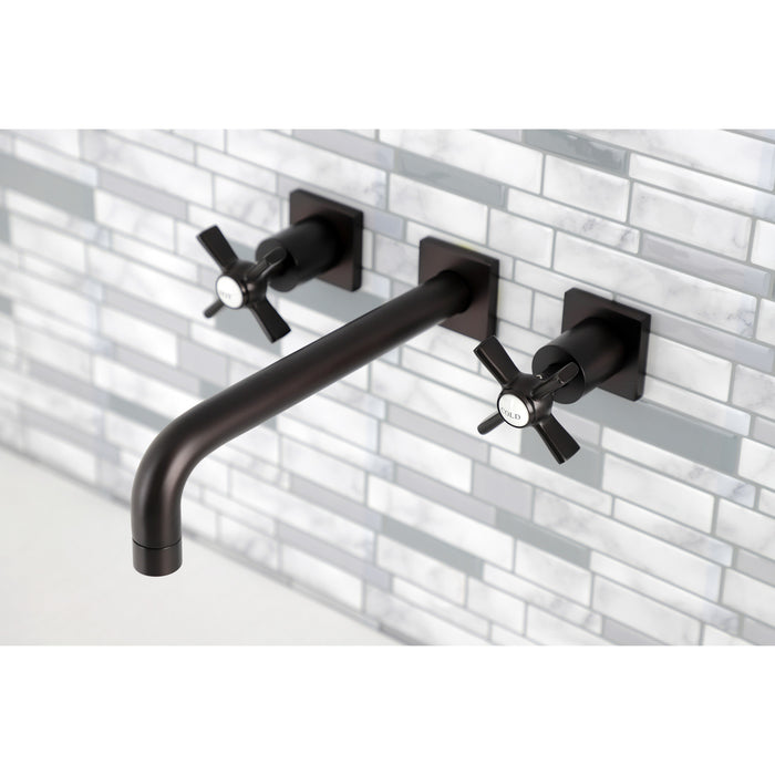 Kingston Brass KS6025ZX Millennium Two-Handle Wall Mount Roman Tub Faucet, Oil Rubbed Bronze