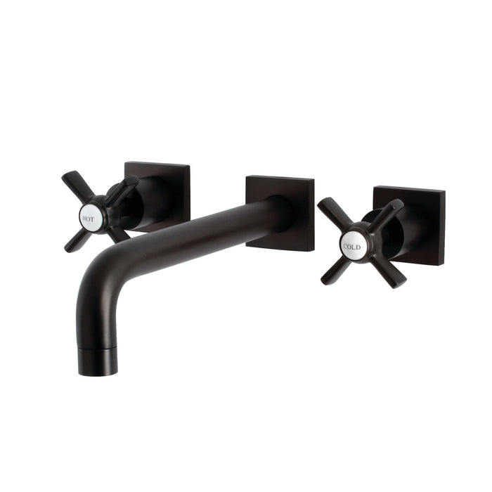 Kingston Brass KS6025ZX Millennium Two-Handle Wall Mount Roman Tub Faucet, Oil Rubbed Bronze