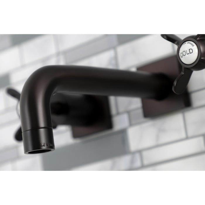 Kingston Brass KS6125BEX Essex Two-Handle Wall Mount Bathroom Faucet, Oil Rubbed Bronze