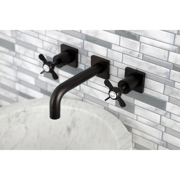 Kingston Brass KS6125BEX Essex Two-Handle Wall Mount Bathroom Faucet, Oil Rubbed Bronze