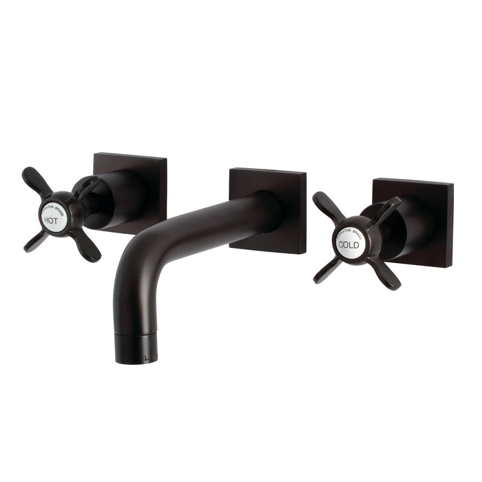 Kingston Brass KS6125BEX Essex Two-Handle Wall Mount Bathroom Faucet, Oil Rubbed Bronze