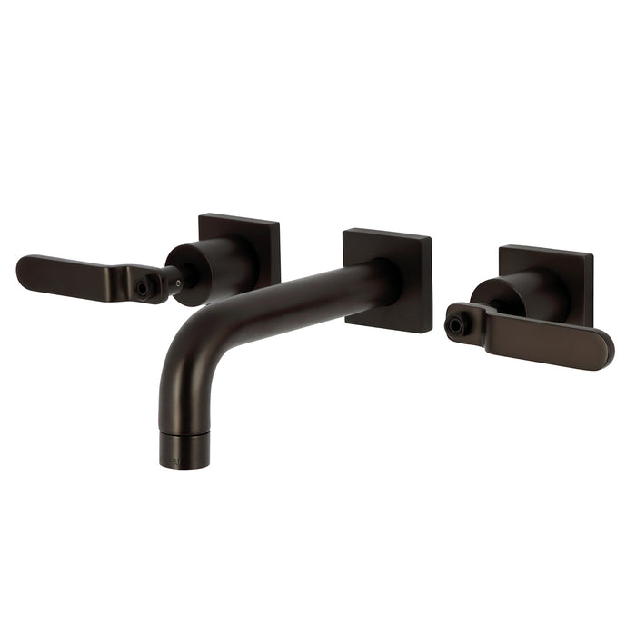 Kingston Brass KS6125KL Whitaker Two-Handle Wall Mount Bathroom Faucet, Oil Rubbed Bronze