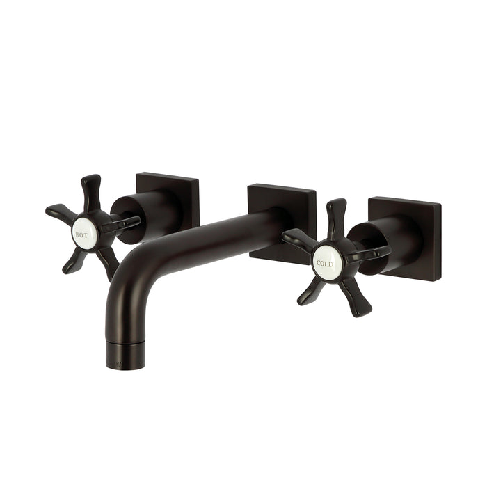 Kingston Brass KS6125NX Hamilton Two-Handle Wall Mount Bathroom Faucet, Oil Rubbed Bronze