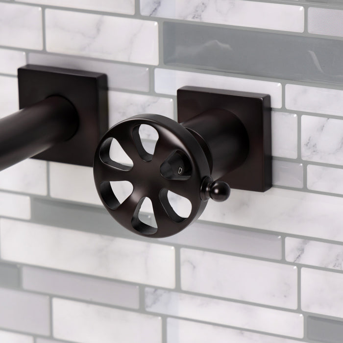 Kingston Brass KS6125RX Belknap Two-Handle Wall Mount Bathroom Faucet, Oil Rubbed Bronze