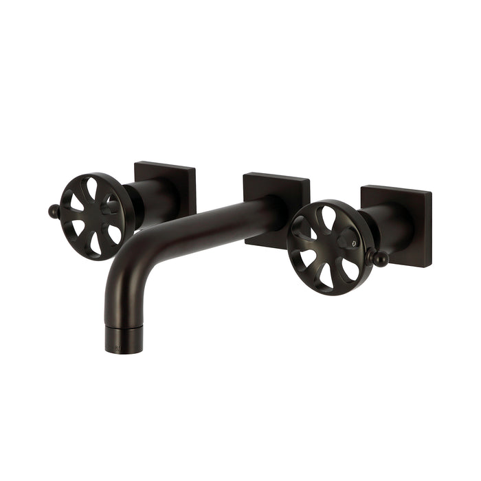 Kingston Brass KS6125RX Belknap Two-Handle Wall Mount Bathroom Faucet, Oil Rubbed Bronze