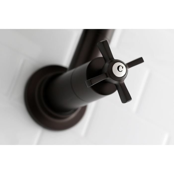 Kingston Brass KS8105ZX Millennium Wall Mount Pot Filler Kitchen Faucet, Oil Rubbed Bronze