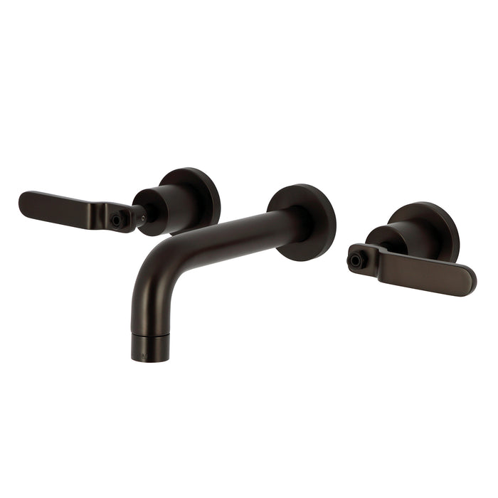 Kingston Brass KS8125KL Whitaker Two-Handle Wall Mount Bathroom Faucet, Oil Rubbed Bronze