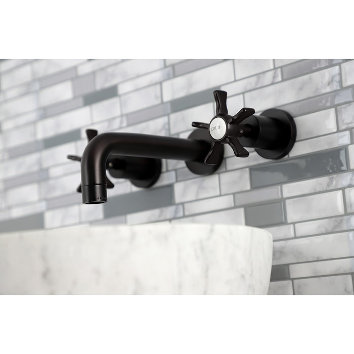 Kingston Brass KS8125NX Hamilton Two-Handle Wall Mount Bathroom Faucet, Oil Rubbed Bronze