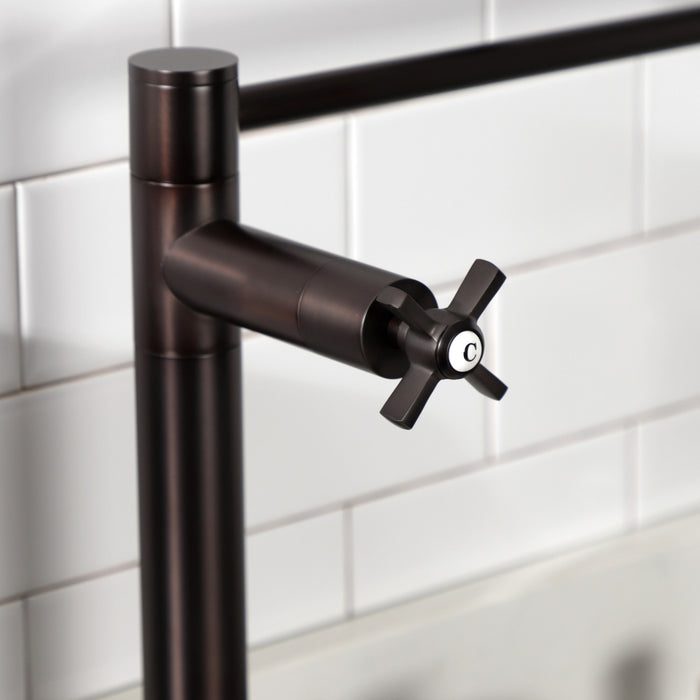 Kingston Brass KS8705ZX Millennium Deck Mount Pot Filler, Oil Rubbed Bronze