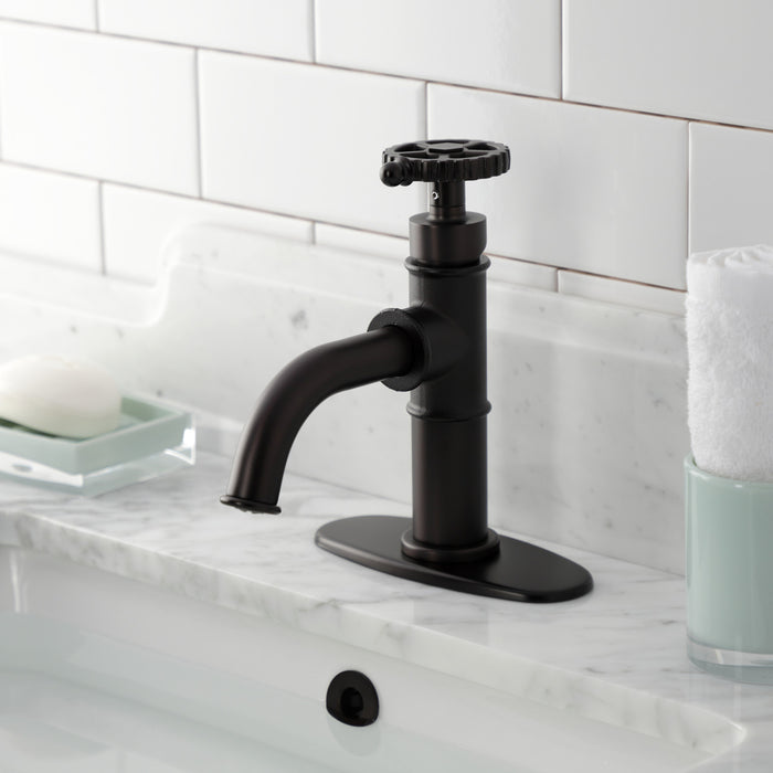 Kingston Brass KSD2825CG Fuller Single-Handle Bathroom Faucet with Push Pop-Up, Oil Rubbed Bronze