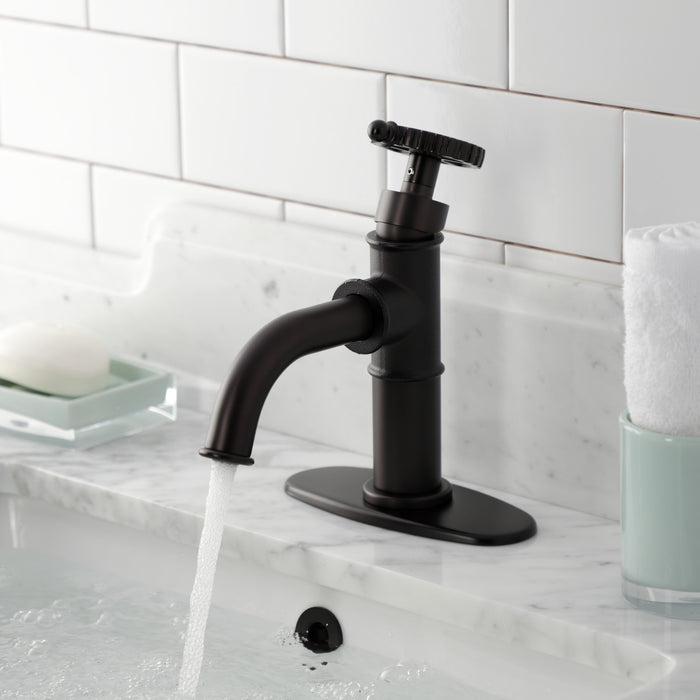 Kingston Brass KSD2825CG Fuller Single-Handle Bathroom Faucet with Push Pop-Up, Oil Rubbed Bronze