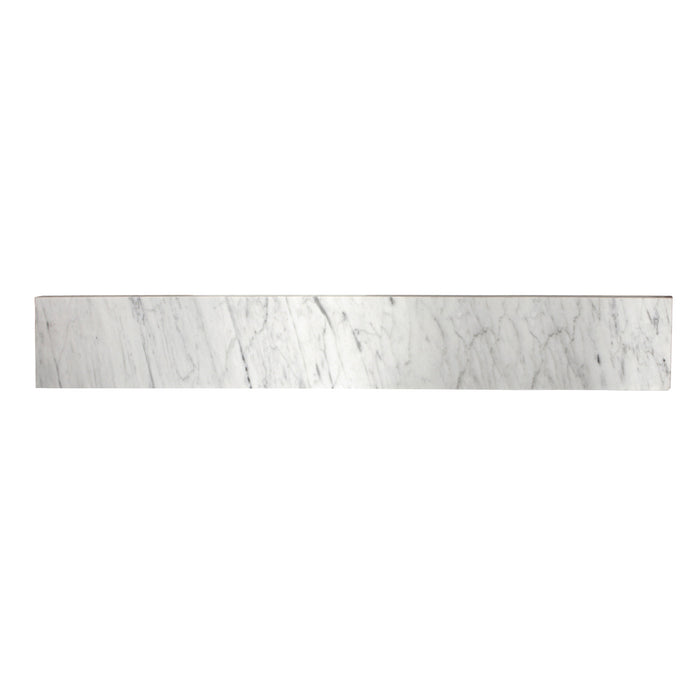 Fauceture KVPB36MBS Templeton 36-Inch Carrara Marble Vanity Top Backsplash, Carrara White