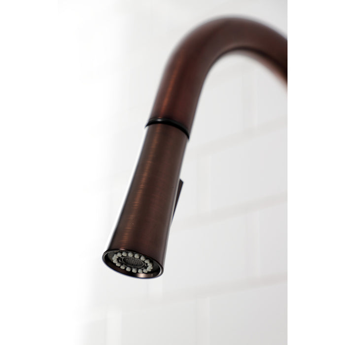 Gourmetier LS8625DL Concord Single-Handle Pull-Down Kitchen Faucet, Oil Rubbed Bronze