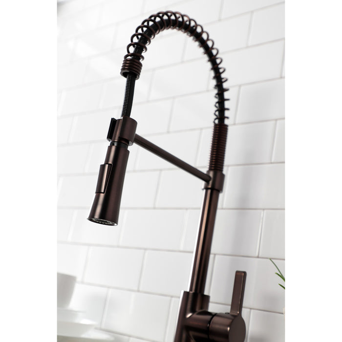 Gourmetier LS8675CTL Continental Single-Handle Pre-Rinse Kitchen Faucet, Oil Rubbed Bronze