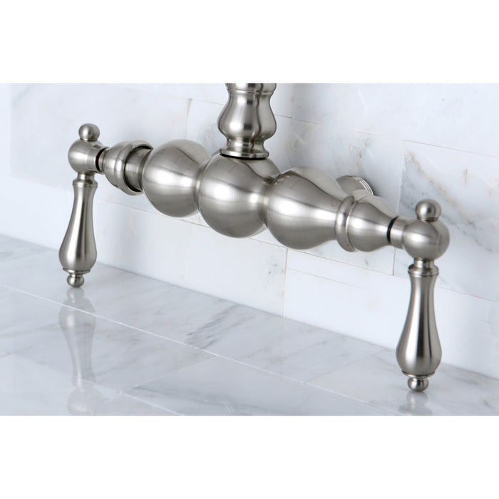 Kingston Brass ABT300-8 Vintage Gooseneck Faucet, Brushed Nickel