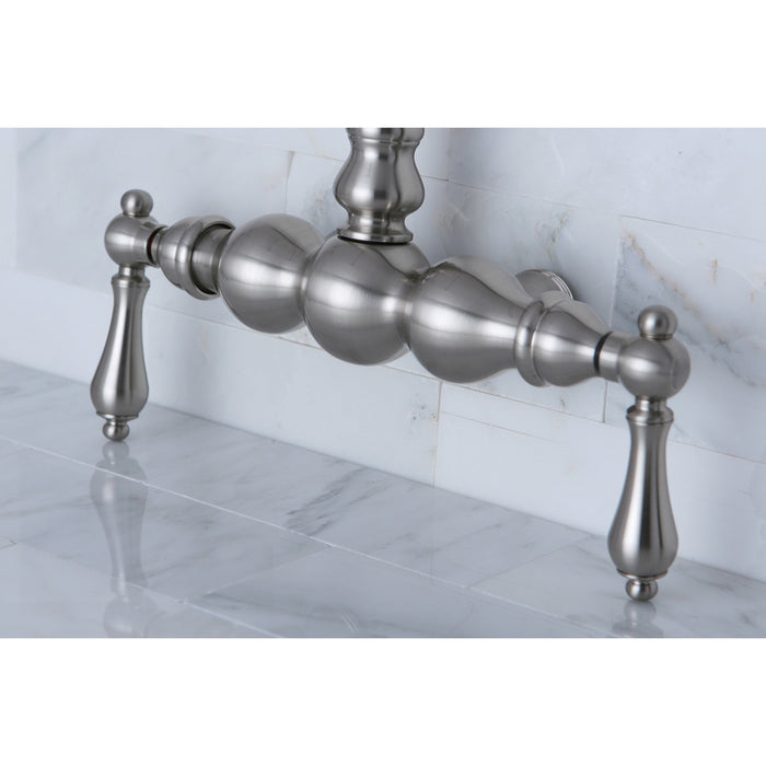 Kingston Brass ABT300-8 Vintage Gooseneck Faucet, Brushed Nickel