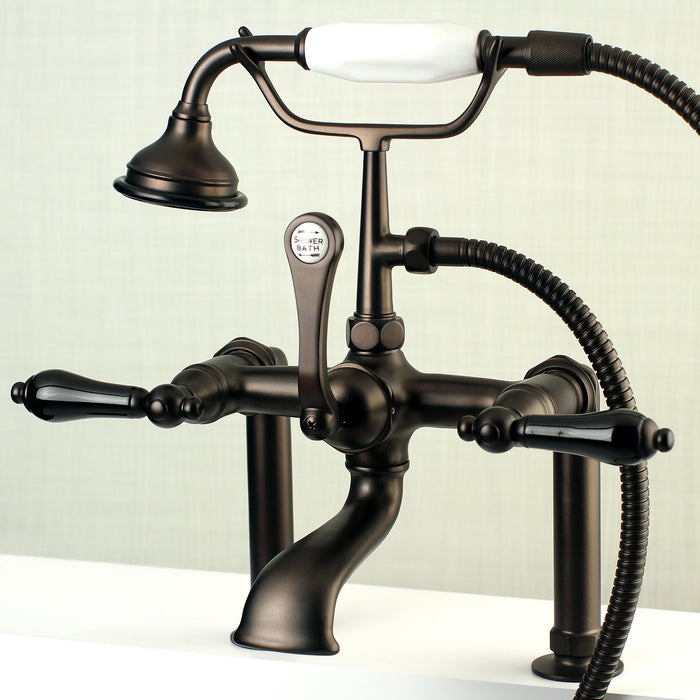 Aqua Vintage AE103T5PKL Duchess Deck Mount Clawfoot Tub Faucet, Oil Rubbed Bronze