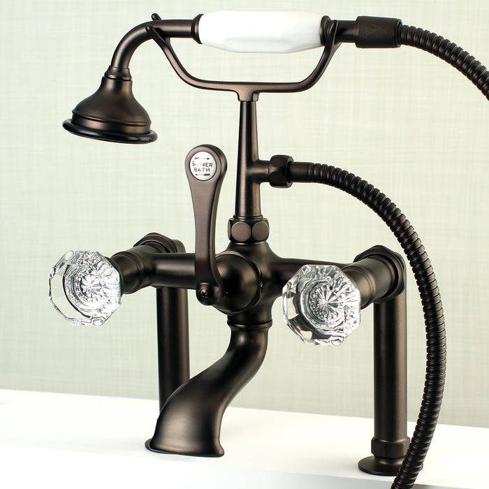 Aqua Vintage AE103T5WCL Celebrity Deck Mount Clawfoot Tub Faucet, Oil Rubbed Bronze