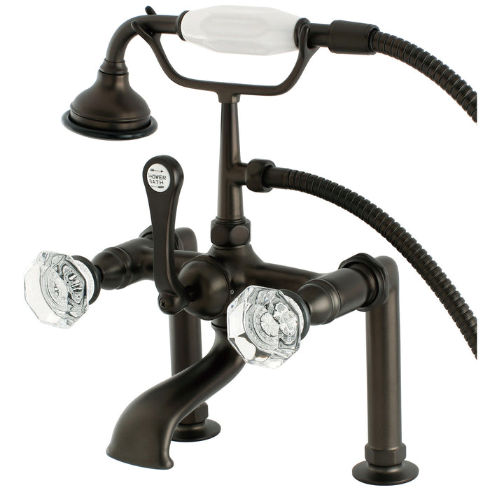 Aqua Vintage AE103T5WCL Celebrity Deck Mount Clawfoot Tub Faucet, Oil Rubbed Bronze