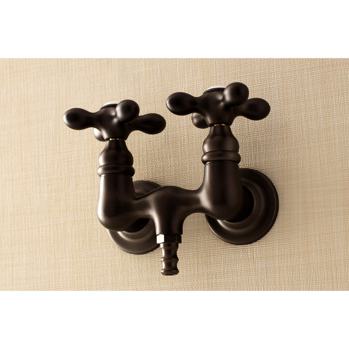 Kingston Brass AE37T5 Aqua Vintage 3-3/8 Inch Wall Mount Tub Faucet, Oil Rubbed Bronze