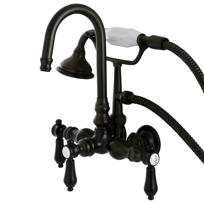 Aqua Vintage AE7T5BAL Heirloom Wall Mount Clawfoot Tub Faucet, Oil Rubbed Bronze